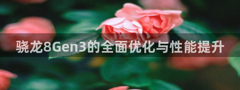 极悦娱乐app下载地址：骁龙8Gen3的全面优化与性能提升