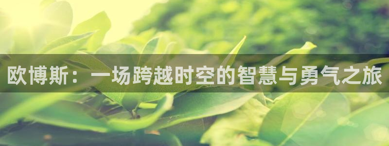 极悦娱乐-ng大舞台,有梦你就来：欧博斯：一场跨越时空的智慧与勇气之旅