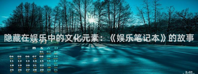 壹号下载官网入口：隐藏在娱乐中的文化元素：《娱乐笔记本》的故事